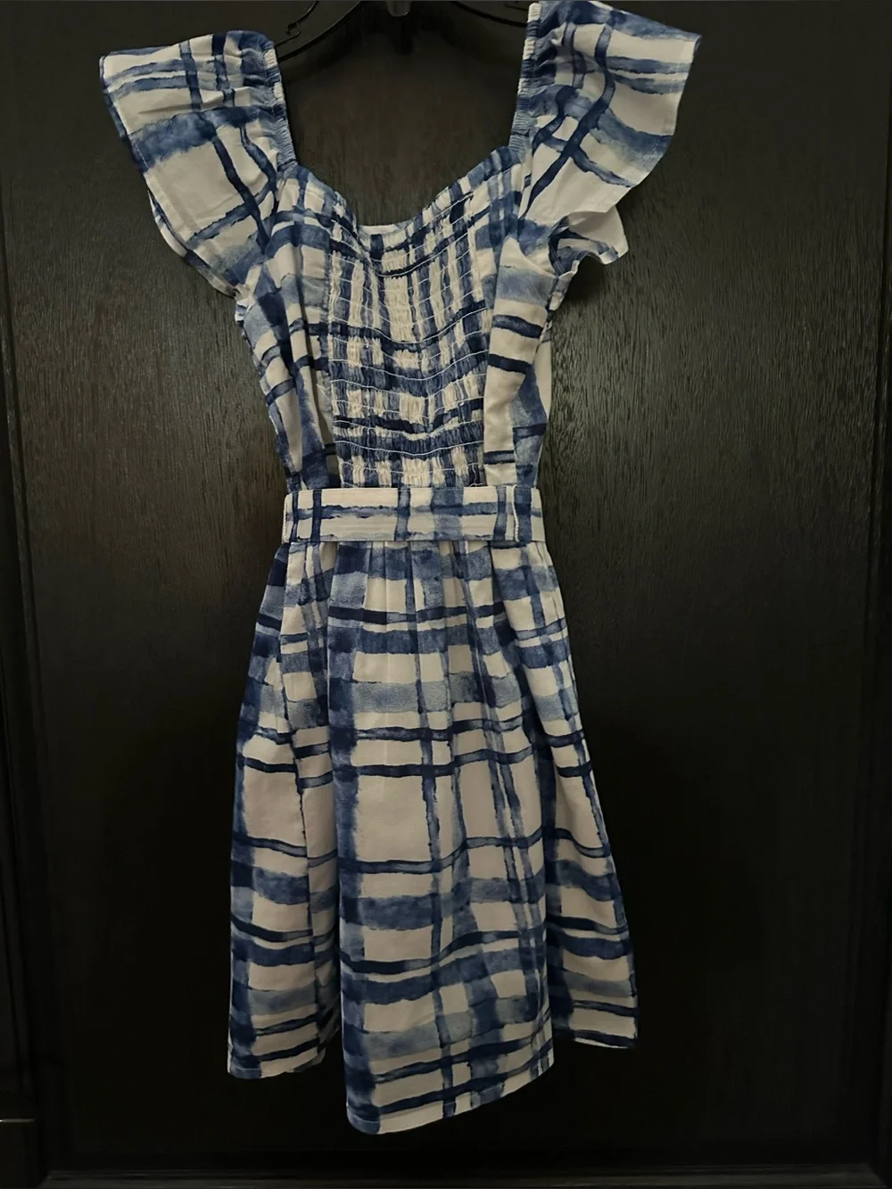 Gap Girls Check Dress Sz S(6-7) Excellent Condition